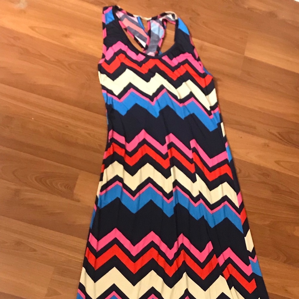 Zig Zag Multicolor Maxi Dress